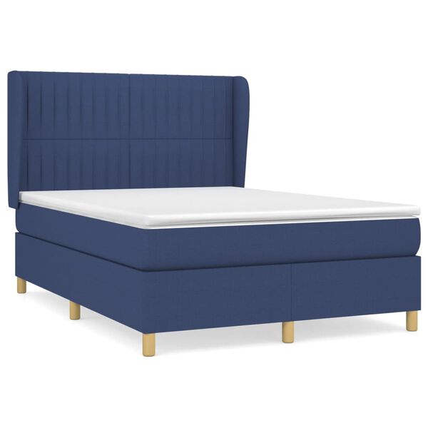 vidaXL &Kappa;&rho;&epsilon;&beta;ά&tau;&iota; Boxspring &mu;&epsilon; &Sigma;&tau;&rho;ώ&mu;&alpha; &Mu;&pi;&lambda;&epsilon; 140x200 &epsilon;&kappa;. &Upsilon;&phi;&alpha;&sigma;&mu;ά&tau;&iota;&nu;&omicron;