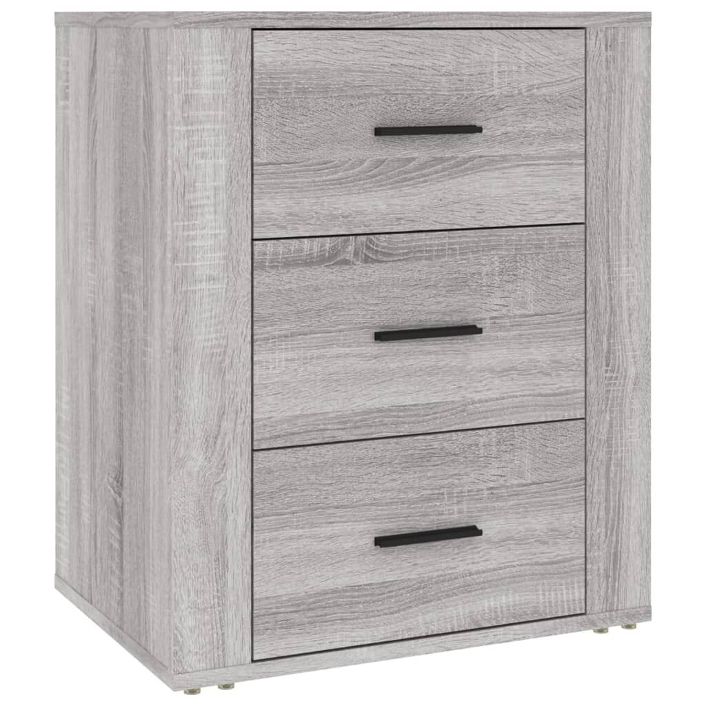 vidaXL Κομοδίνο Γκρι Sonoma 50x36x60 εκ. από Επεξεργασμένο Ξύλο