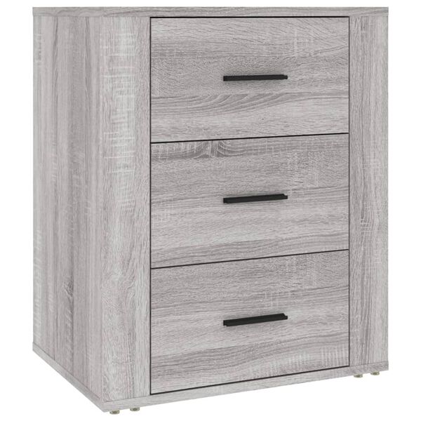 vidaXL Κομοδίνο Γκρι Sonoma 50x36x60 εκ. από Επεξεργασμένο Ξύλο