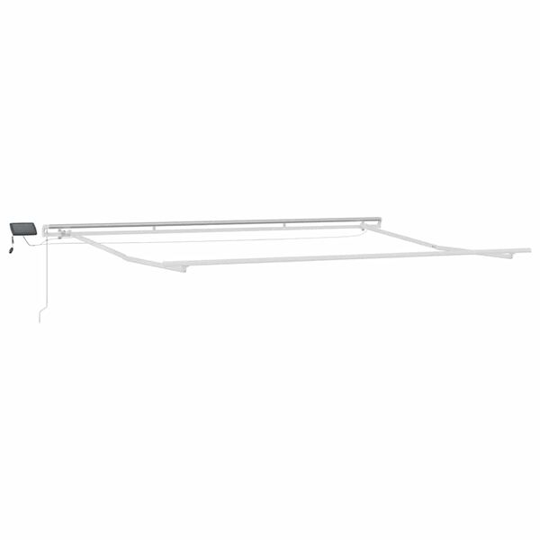 vidaXL Τέντα Πτυσσόμενη Χειροκίνητη με LED Καφέ 400x300 εκ.
