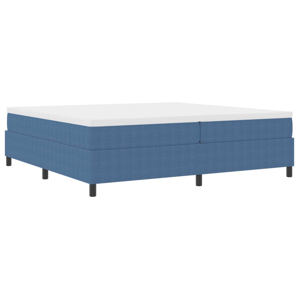 vidaXL Κρεβάτι με ελατήρια Μπλε 200 x 200 cm Βελούδο