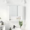 vidaXL Ντουλάπα Καθρέφτη Λευκό 59 x 17 x 55 cm Επεξεργασμένο ξύλο