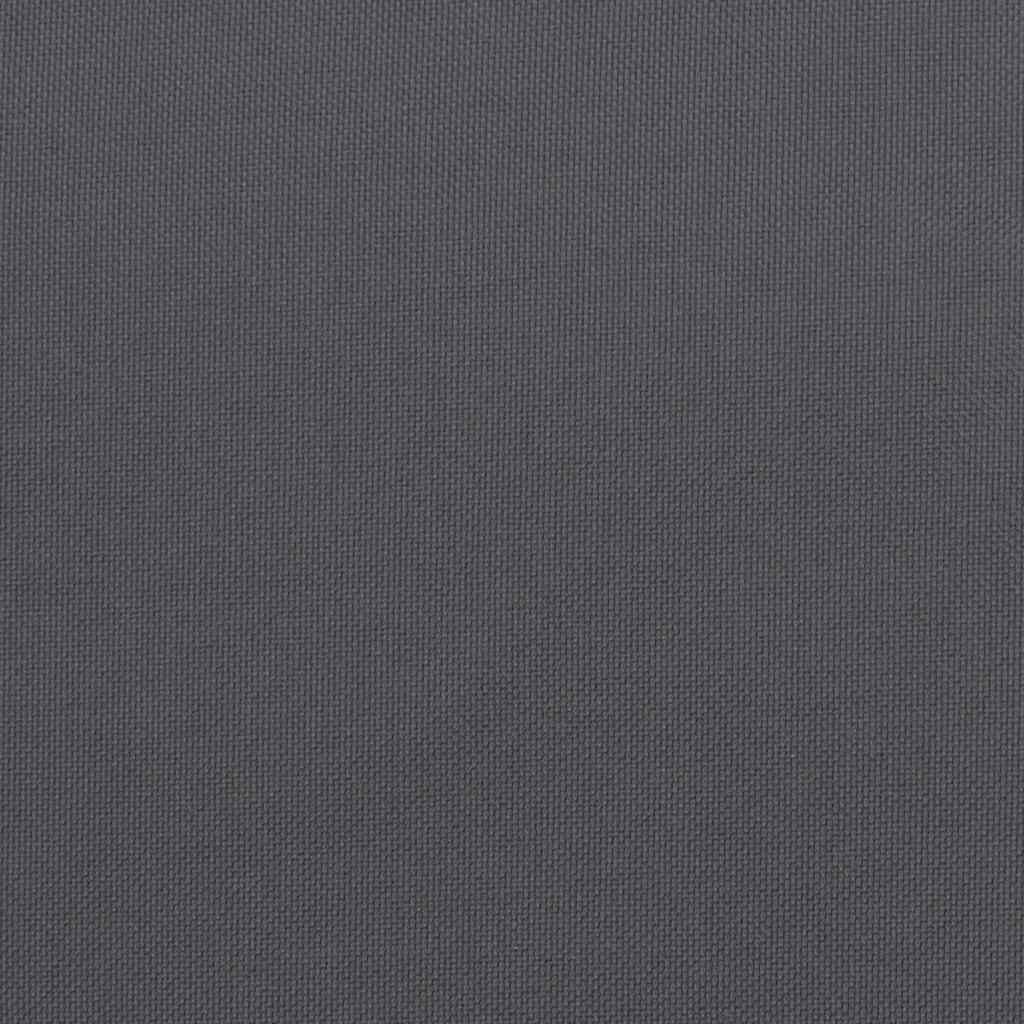 vidaXL Μαξιλάρι Πάγκου Κήπου Ανθρακί 150x(50+50)x7 εκ. Ύφασμα Oxford