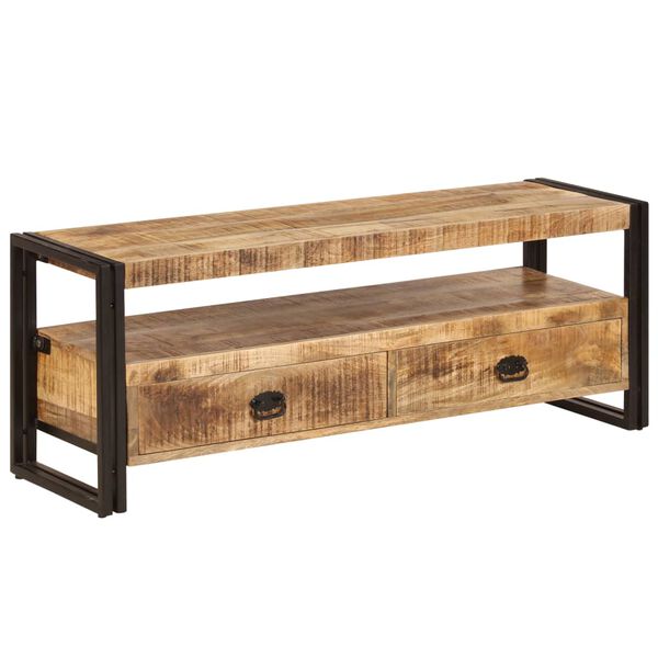 vidaXL Έπιπλο Τηλεόρασης 120 x 35 x 45 εκ. από Μασίφ Ξύλο Μάνγκο