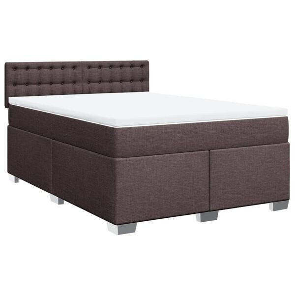 vidaXL &Kappa;&rho;&epsilon;&beta;ά&tau;&iota; Boxspring &mu;&epsilon; &Sigma;&tau;&rho;ώ&mu;&alpha; &Sigma;&kappa;&omicron;ύ&rho;&omicron; &Kappa;&alpha;&phi;έ 140x200 &epsilon;&kappa; &Upsilon;&phi;&alpha;&sigma;&mu;ά&tau;&iota;&nu;&omicron;