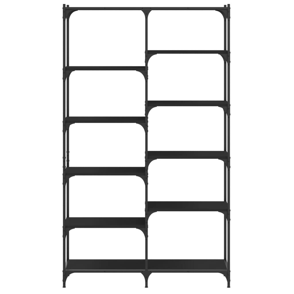 vidaXL Βιβλιοθήκη Μαύρη 100x32x170 εκ. Επεξεργασμένο Ξύλο / Σίδηρος