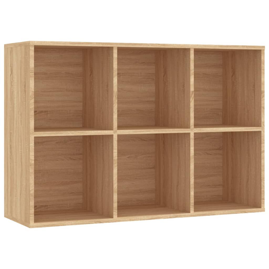 vidaXL Ραφιέρα / Βιβλιοθήκη Sonoma Δρυς 66x30x98 εκ. από Επεξ. Ξύλο