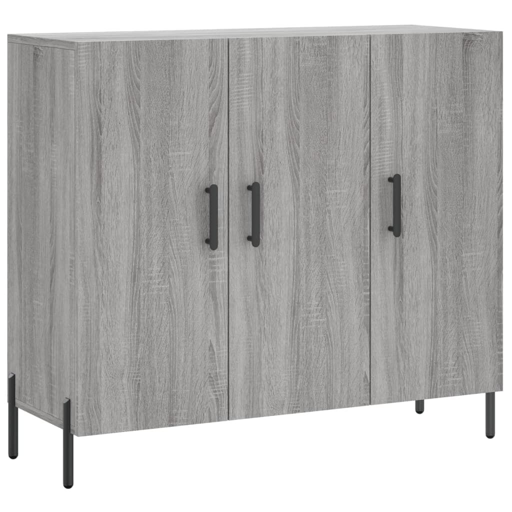 vidaXL Ντουλάπι Γκρι Sonoma 90 x 34 x 80 εκ. από Επεξεργασμένο Ξύλο