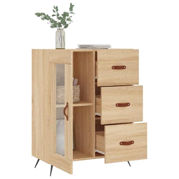 vidaXL Ντουλάπι Sonoma Δρυς 69,5 x 34 x 90 εκ. από Επεξεργασμένο Ξύλο
