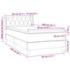 vidaXL &Kappa;&rho;&epsilon;&beta;ά&tau;&iota; Boxspring &mu;&epsilon; &Sigma;&tau;&rho;ώ&mu;&alpha; Taupe 80x200 &epsilon;&kappa;. &Upsilon;&phi;&alpha;&sigma;&mu;ά&tau;&iota;&nu;&omicron;