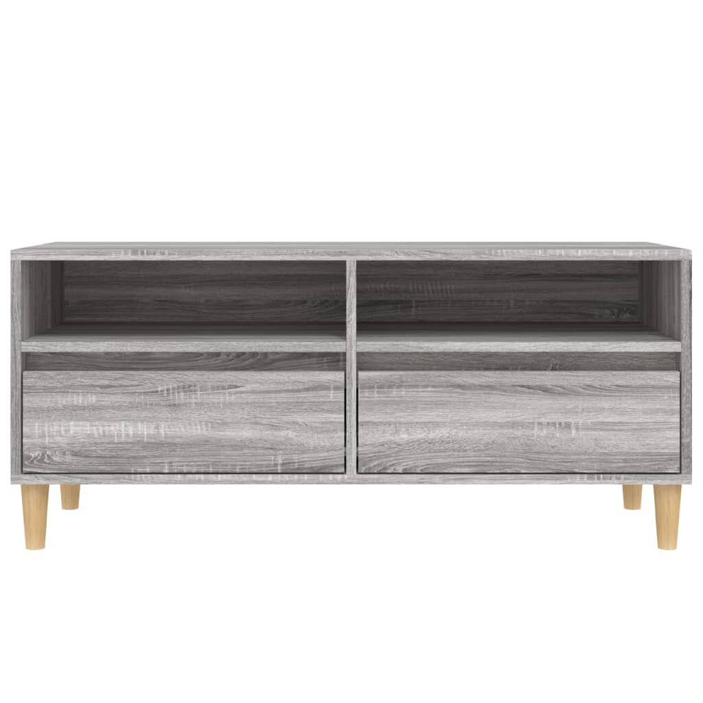 vidaXL Έπιπλο Τηλεόρασης Γκρι Sonoma 100x34,5x44,5 εκ. Επεξεργ. Ξύλο