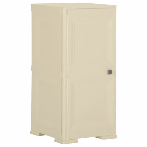 vidaXL Πλαστικό Ντουλάπι Angora Λευκό 40 x 43 x 85,5εκ με Σχέδιο Ξύλου