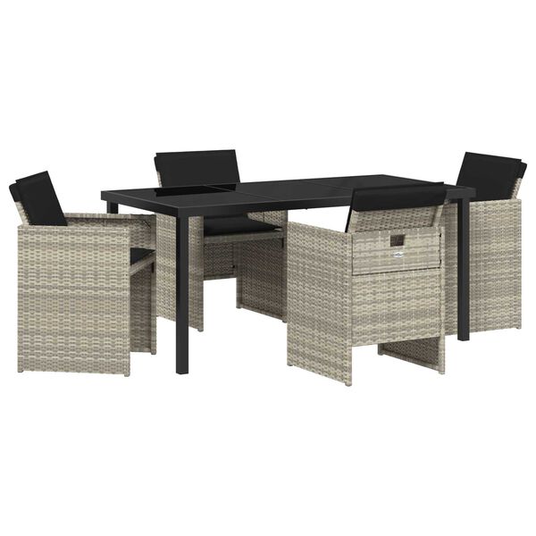 vidaXL &Sigma;έ&tau; &phi;&alpha;&gamma;&eta;&tau;&omicron;ύ &gamma;&iota;&alpha; &kappa;ή&pi;&omicron; 5 pcs &Alpha;&nu;&omicron;&iota;&chi;&tau;ό &gamma;&kappa;&rho;&iota; &sigma;&upsilon;&nu;&theta;&epsilon;&tau;&iota;&kappa;ό &rho;&alpha;&tau;ά&nu;