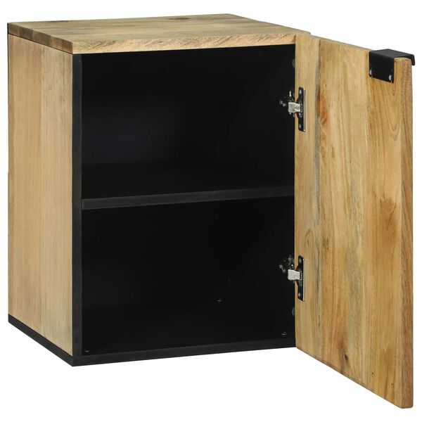 vidaXL Ντουλάπι Τοίχου Μπάνιου - 38 x 33.5 x 48 εκ, Κατασκευασμένο από Μασίφ και Τεχνητό Ξύλο.