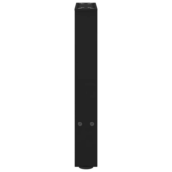 vidaXL Πόδια Τραπεζιού Σαλονιού 2 τεμ. Μαύρα 28x(42-43) εκ. Ατσάλι