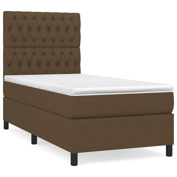 vidaXL &Kappa;&rho;&epsilon;&beta;ά&tau;&iota; Boxspring &mu;&epsilon; &Sigma;&tau;&rho;ώ&mu;&alpha; &Sigma;&kappa;&omicron;ύ&rho;&omicron; &Kappa;&alpha;&phi;έ 90x190 &epsilon;&kappa;. &Upsilon;&phi;&alpha;&sigma;&mu;ά&tau;&iota;&nu;&omicron;