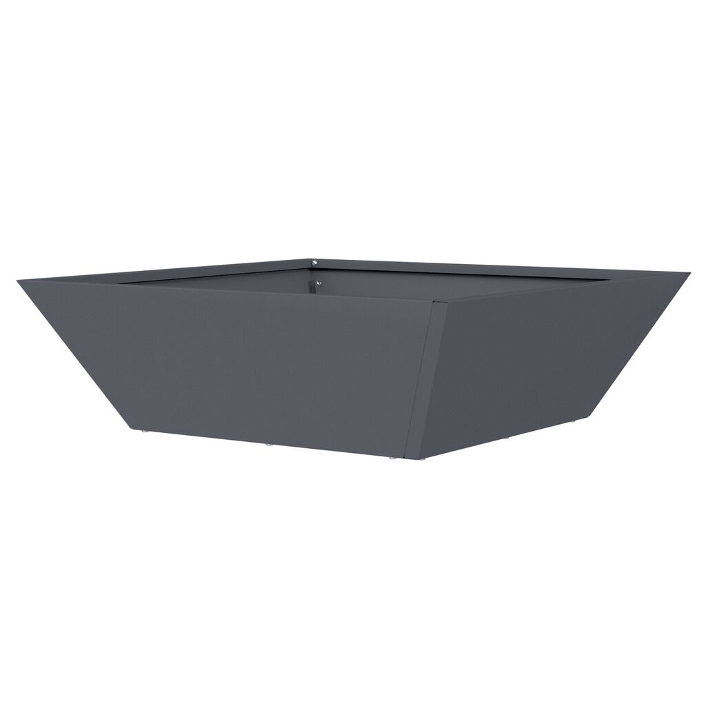 vidaXL Μεταλλική Γλάστρα Ανθρακί Μέταλλο 50 x 50 x 15 εκ.