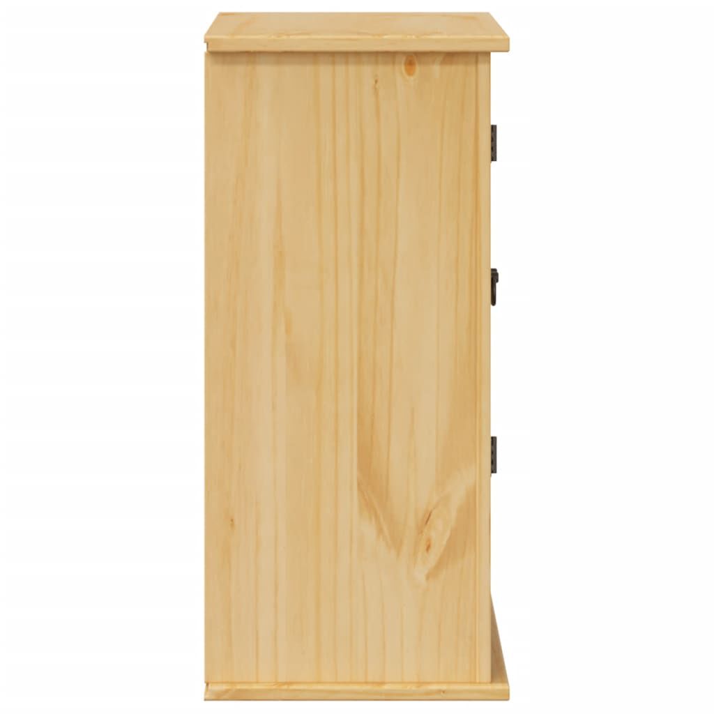 vidaXL Ντουλάπι Μπάνιου Επιτ. Corona 70x33x71,5εκ. Μασίφ Ξύλο Πεύκου