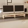 vidaXL Βάση Οθόνης 100 x 24 x 13 εκ. από Μασίφ Ξύλο Πεύκου