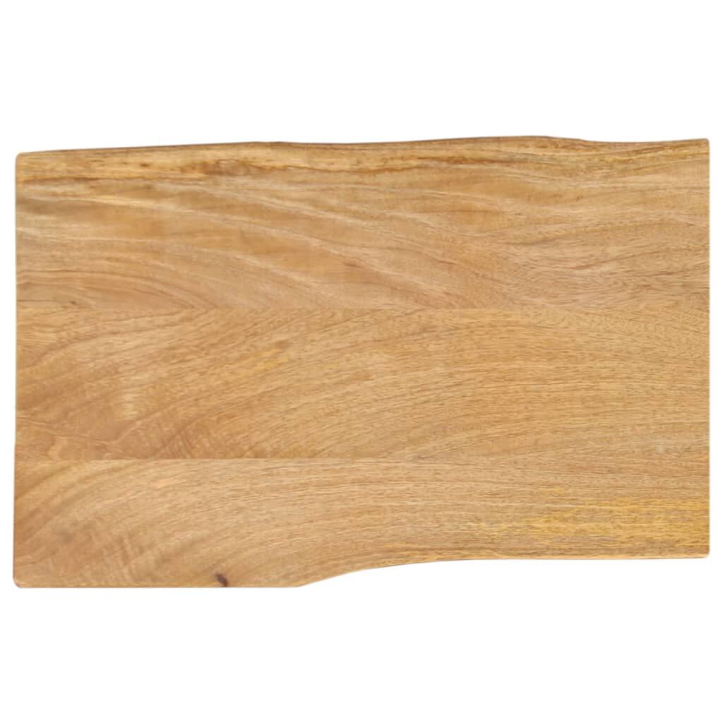 vidaXL Επιφάνεια Τραπεζιού 60x40x2,5 εκ. Live Edge Μασίφ Ξύλο Μάνγκο