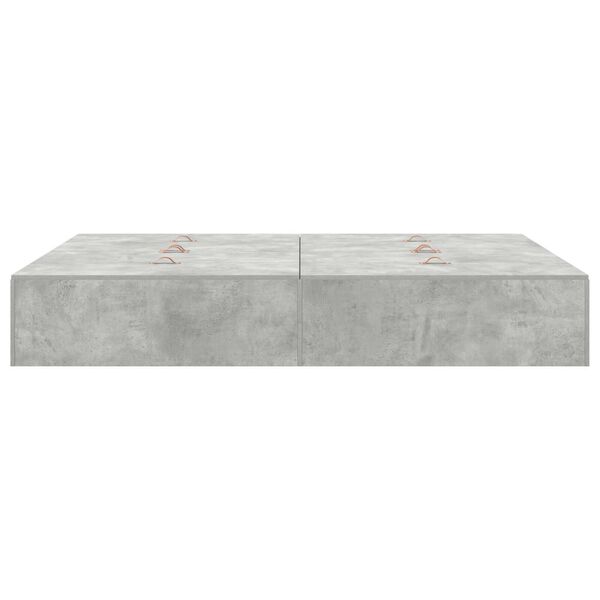 vidaXL Κρεβάτι Αποθήκευσης Γκρι Σκυρόδεμα 160x200 cm