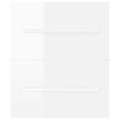 vidaXL Ντουλάπι Νιπτήρα Γυαλιστερό Λευκό 41x38,5x48 εκ. Μοριοσανίδα