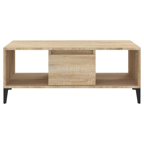 vidaXL Τραπεζάκι Σαλονιού Sonoma Δρυς 90x50x36,5 εκ. Επεξεργασμ. Ξύλο