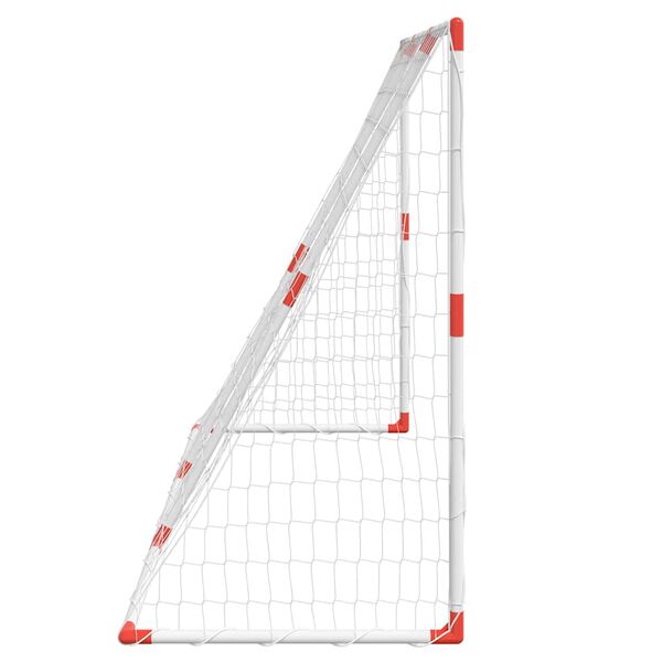 vidaXL Τέρμα Παιδικό 2 σε 1 Λευκό 184 x 64 x 124 εκ. με Μπάλες