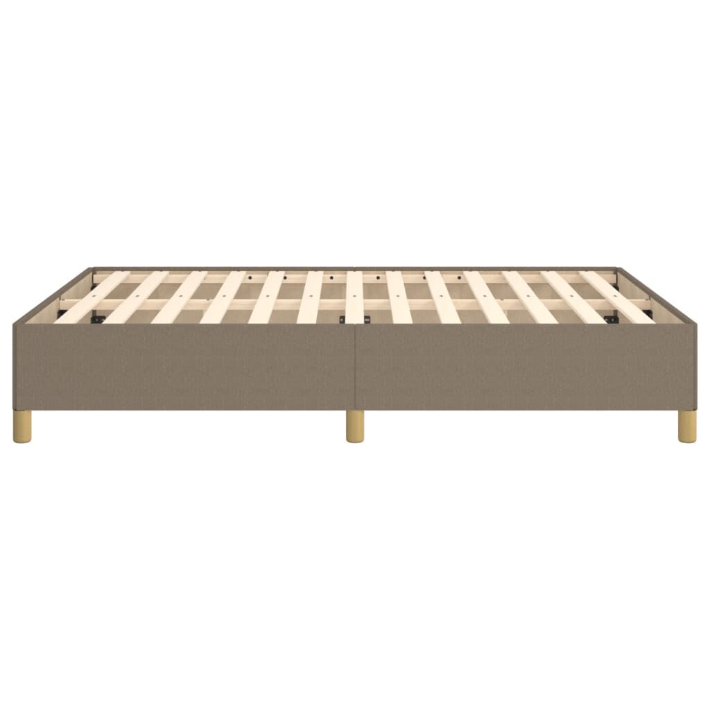 vidaXL Σκελετός Κρεβατιού Χωρίς Στρώμα Taupe 140x190 εκ. Υφασμάτινο