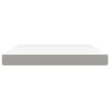 vidaXL Στρώμα με Pocket Springs Ανοιχτό Γκρι 180x200x20 εκ. Υφασμάτινο