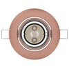 vidaXL Spotlights με προβολείς 6 pcs Χάλκινο 9 x 9 εκ. Μέταλλο
