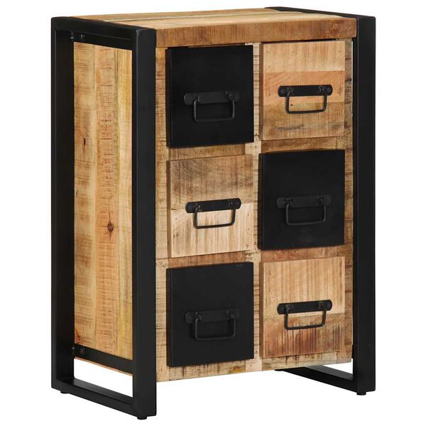 vidaXL Sideboard 50x35x70 cm Στερεό ακατέργαστο ξύλο Mango