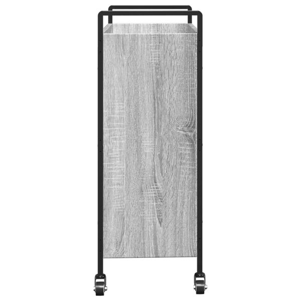 vidaXL Τρόλεϊ Κουζίνας Sonoma Γκρι 70x30x82 εκ. από Επεξεργασμένο Ξύλο
