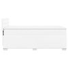 vidaXL Κρεβάτι Boxspring με Στρώμα Λευκό 90x190εκ. από Συνθετικό Δέρμα