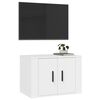 vidaXL Έπιπλο Τηλεόρασης Επιτοίχιο Λευκό 57 x 34,5 x 40 εκ.
