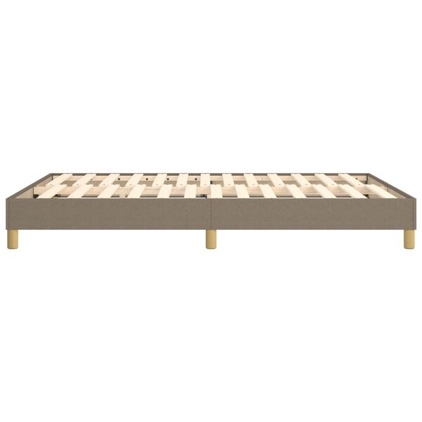 vidaXL Σκελετός Κρεβατιού Χωρίς Στρώμα Taupe 140x200 εκ. Υφασμάτινο