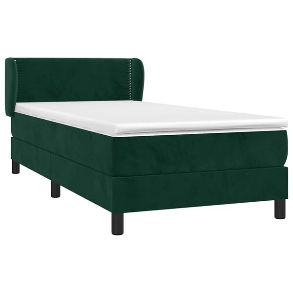 vidaXL &Kappa;&rho;&epsilon;&beta;ά&tau;&iota; Boxspring &mu;&epsilon; &Sigma;&tau;&rho;ώ&mu;&alpha; &Sigma;&kappa;&omicron;ύ&rho;&omicron; &Pi;&rho;ά&sigma;&iota;&nu;&omicron; 100x200&epsilon;&kappa;. &Beta;&epsilon;&lambda;&omicron;ύ&delta;&iota;&nu;&omicron;