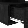 vidaXL Κρεβάτι με Float με συρτάρι 2 pcs Μαύρη δρυς 40 x 31 x 27 εκ.