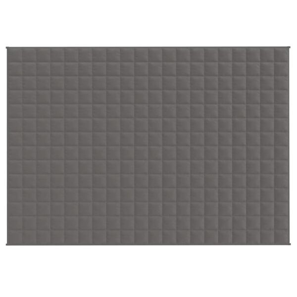 vidaXL Κουβέρτα Βαρύτητας Γκρι 140 x 200 εκ. 10 κ. Υφασμάτινη