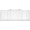 vidaXL Συρματοκιβώτια Τοξωτά 5 τεμ. 300x50x100/120 εκ. Γαλβαν. Ατσάλι