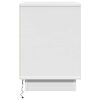 vidaXL Κομοδίνο με συρτάρι Λευκό 50 x 34.5 x 50 εκ. Επεξεργασμένο ξύλο