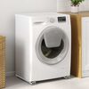 vidaXL Βάση πλυντηρίου ρούχων 2 pcs Ασημί 72 x 5 x 4.5 εκ. Ατσάλι