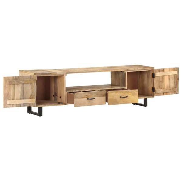 vidaXL Έπιπλο Τηλεόρασης 160 x 30 x 45 εκ. από Μασίφ Ξύλο Μάνγκο