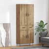 vidaXL Highboard 2 pcs Artisan Oak &Mu;&eta;&chi;&alpha;&nu;&iota;&kappa;ή &xi;&upsilon;&lambda;&epsilon;ί&alpha; &kappa;&alpha;&iota; &gamma;&upsilon;&alpha;&lambda;ί
