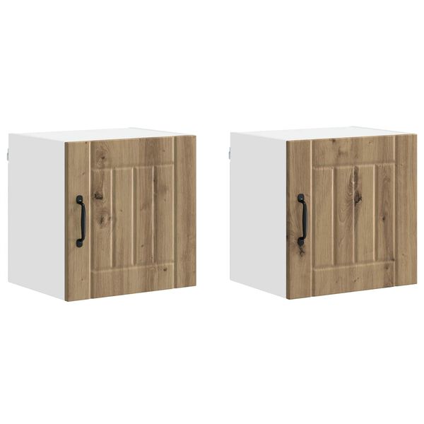 vidaXL &Nu;&tau;&omicron;&upsilon;&lambda;ά&pi;&alpha; &Kappa;&omicron;&upsilon;&zeta;ί&nu;&alpha;&sigmaf; 2 pcs Artisan Oak 40 x 31 x 40 &epsilon;&kappa;.