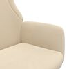 vidaXL Πολυθρόνα Relax Κρεμ Υφασμάτινη