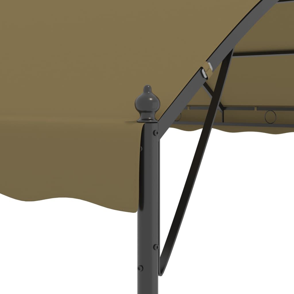 vidaXL Κιόσκι Taupe 4 x 3 x 2,6 μ. 180 γρ/μ²