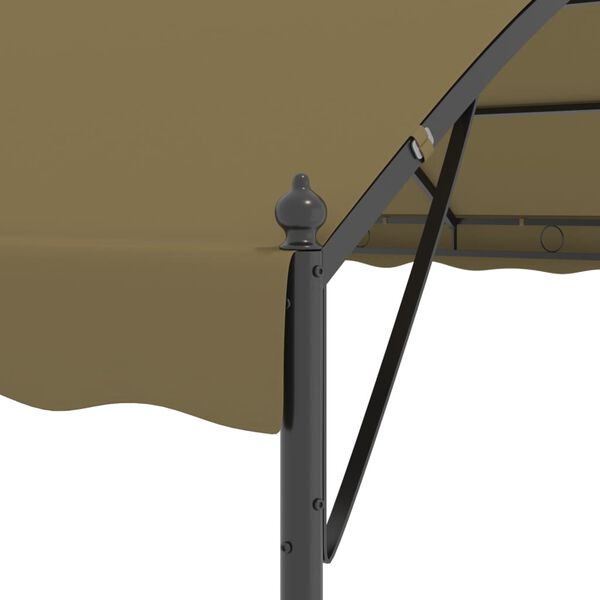vidaXL Κιόσκι Taupe 4 x 3 x 2,6 μ. 180 γρ/μ²