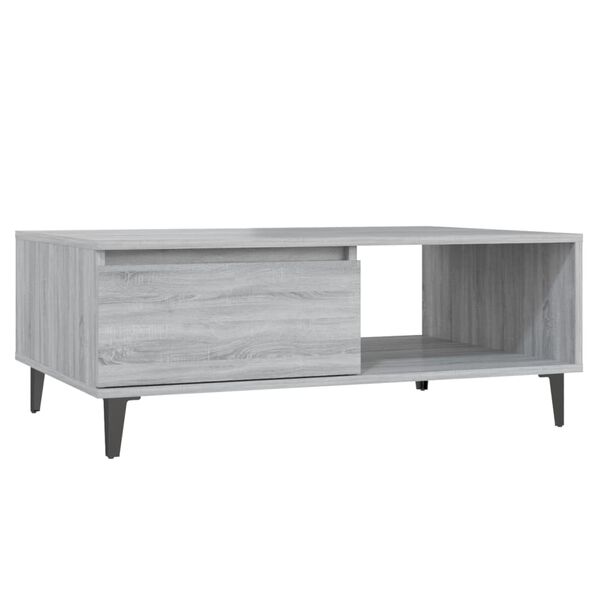 vidaXL Τραπεζάκι Σαλονιού Γκρι Sonoma 90x60x35 εκ. Επεξεργασμένο Ξύλο