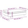vidaXL Καναπές Παιδικός με Υποπόδιο Καφέ 100 x 50 x 30 εκ. Συνθ. Δέρμα